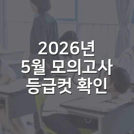 2026년 5월 모의고사 등급컷 확인하고 공부 방향 잡는 방법 - 요약