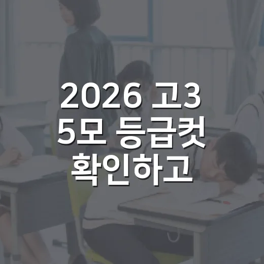 2026 고3 5모 등급컷 확인하고 6월 모의평가까지 끌고 가는 방법 - 요약