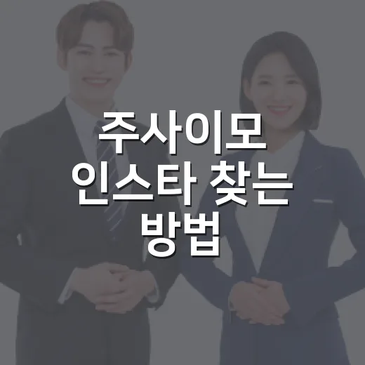 주사이모 인스타 찾는 방법, 초보자를 위한 안전한 확인 루틴 - 요약