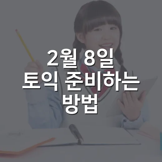 2월 8일 토익 준비하는 방법, 접수부터 3주 공부 루틴까지 - 요약