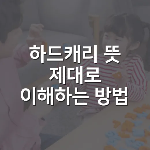 하드캐리 뜻 제대로 이해하는 방법: 시험 공부 상황으로 쉽게 잡기 - 요약