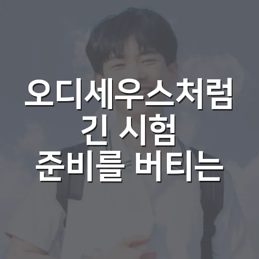 오디세우스처럼 긴 시험 준비를 버티는 방법 - 요약