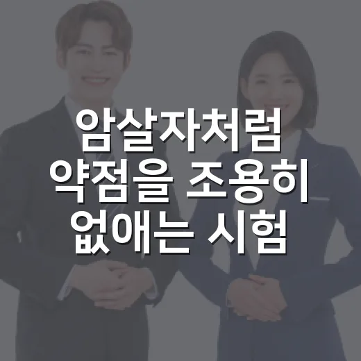 암살자처럼 약점을 조용히 없애는 시험 공부 방법 - 요약