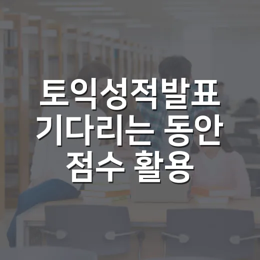토익성적발표 기다리는 동안 점수 활용 계획 세우는 방법 - 요약