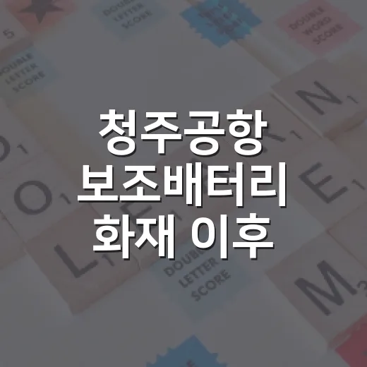 청주공항 보조배터리 화재 이후, 시험 보러 비행기 탈 때 준비하는 방법 - 요약