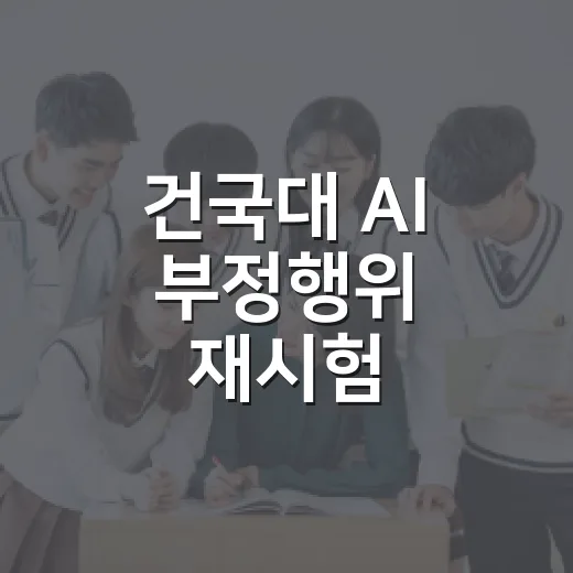 건국대 AI 부정행위 재시험 대비하는 방법 - 요약