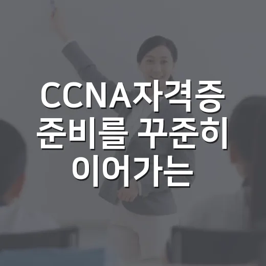 CCNA자격증 준비를 꾸준히 이어가는 방법 - 요약