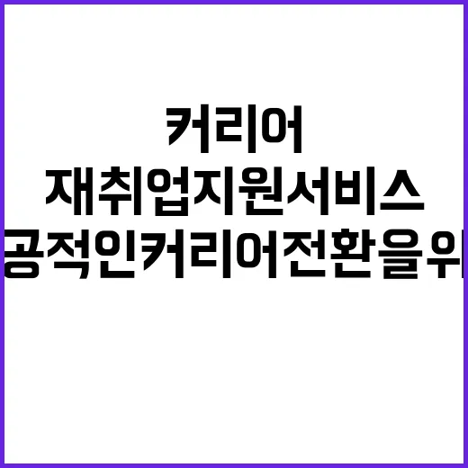 재취업지원서비스 활용법: 성공적인 커리어 전환을 위한 팁 - 요약