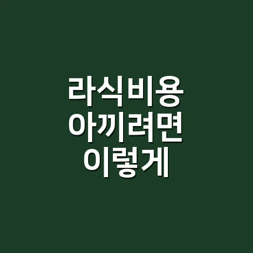 라식비용 아끼려면 이렇게 비교하면 됩니다 - 요약