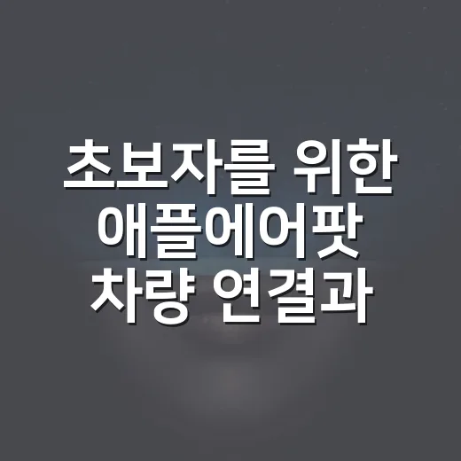 초보자를 위한 애플에어팟 차량 연결과 안전하게 쓰는 방법 - 요약
