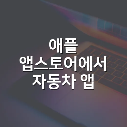 애플 앱스토어에서 자동차 앱 고르는 방법, 초보 운전자라면 이렇게 확인하세요 - 요약