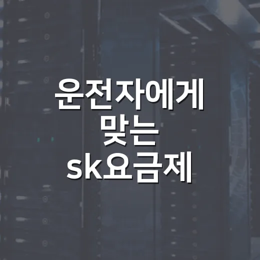 운전자에게 맞는 sk요금제 고르는 방법 - 요약