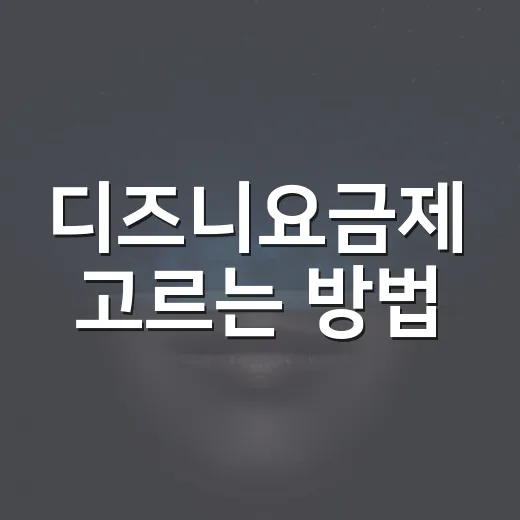 디즈니요금제 고르는 방법, 스탠다드와 프리미엄은 이렇게 비교하면 쉽습니다 - 요약