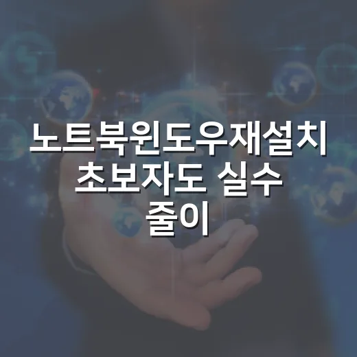 노트북윈도우재설치 초보자도 실수 줄이는 방법 - 요약