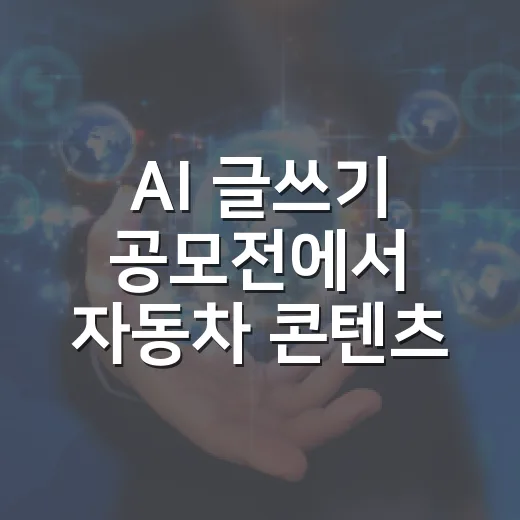 AI 글쓰기 공모전에서 자동차 콘텐츠로 눈에 띄는 방법 - 요약