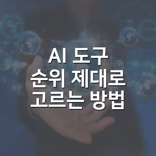 AI 도구 순위 제대로 고르는 방법, 초보자는 이렇게 시작하면 됩니다 - 요약