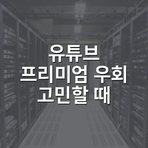 유튜브 프리미엄 우회 고민할 때 안전하게 비용 줄이는 방법 - 요약