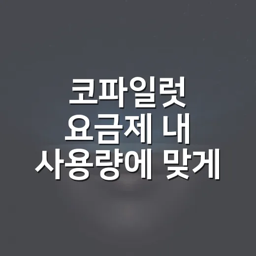 코파일럿 요금제 내 사용량에 맞게 고르는 방법 - 요약