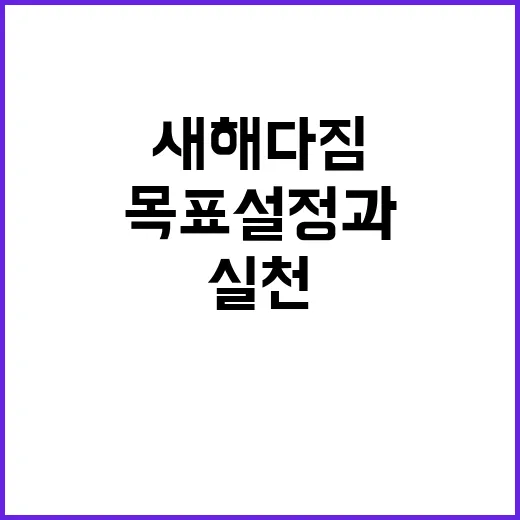 새해 다짐을 실천하는 방법: 성공적인 목표 설정과 유지 전략 - 요약