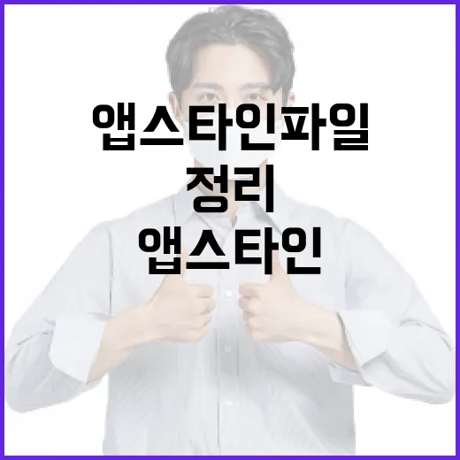앱스타인 파일 쉽게 정리하는 방법 - 요약