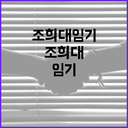 조희대 임기에 대해 알아야 할 모든 것 - 요약