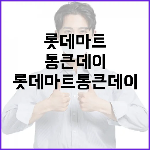 롯데마트 통큰데이 제대로 활용하는 방법 - 요약