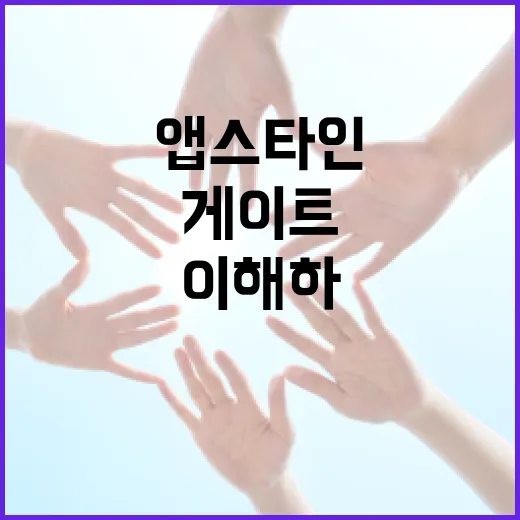 앱스타인 게이트를 이해하고 활용하는 방법 - 요약