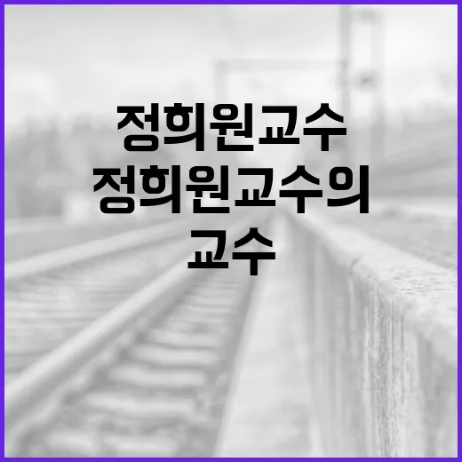 정희원교수의 연구 성과를 이해하고 활용하는 방법 - 요약