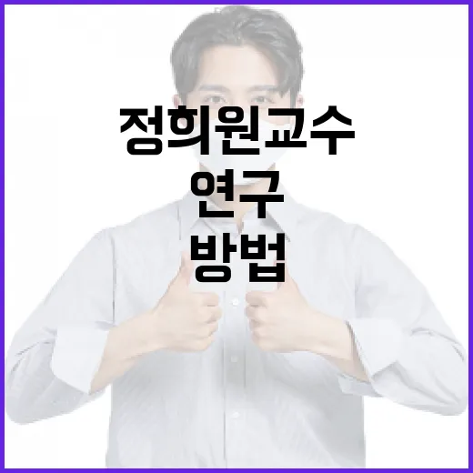 정희원 교수의 연구를 이해하는 방법 - 요약
