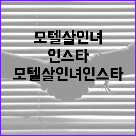 모텔살인녀 인스타 계정을 이해하는 방법 - 요약