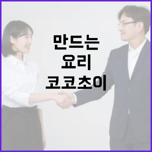 코코초이를 활용하여 맛있는 요리를 만드는 방법 - 요약