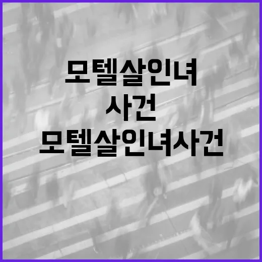 모텔살인녀 사건을 이해하는 방법 - 요약