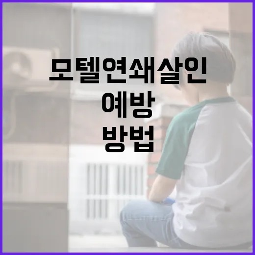 모텔 연쇄살인을 예방하는 방법 - 요약