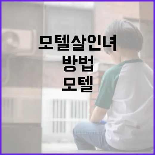 모텔살인녀 사건에 대해 이해하는 방법 - 요약