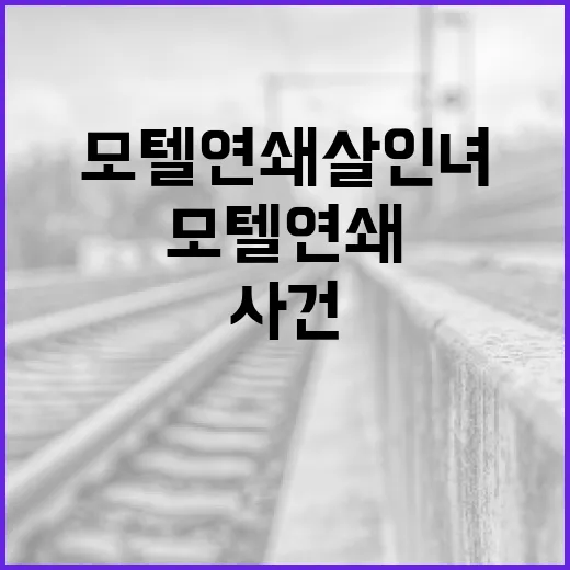 모텔 연쇄살인녀 사건을 이해하는 방법 - 요약