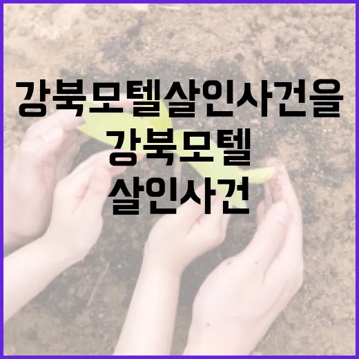 강북 모텔 살인 사건을 이해하는 방법 - 요약
