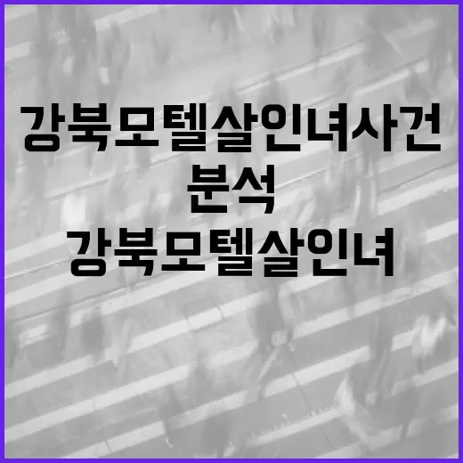 강북 모텔 살인녀 사건 인스타그램 분석 방법 - 요약