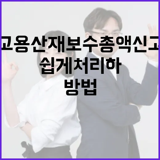 고용산재 보수총액신고를 쉽게 처리하는 방법 - 요약