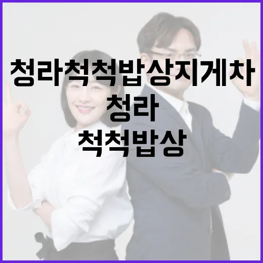 청라 척척밥상 지게차를 활용하는 방법 - 요약