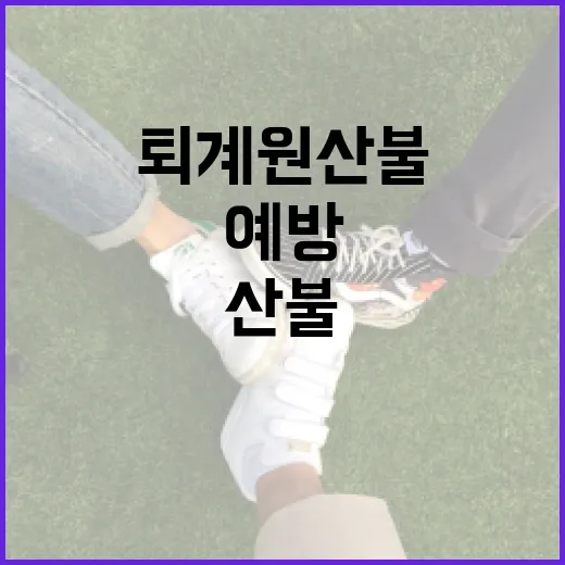 퇴계원 산불을 예방하고 대처하는 방법 - 요약