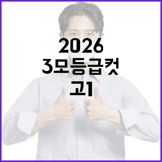 2026 고1 3모 등급컷을 이해하고 준비하는 방법 - 요약