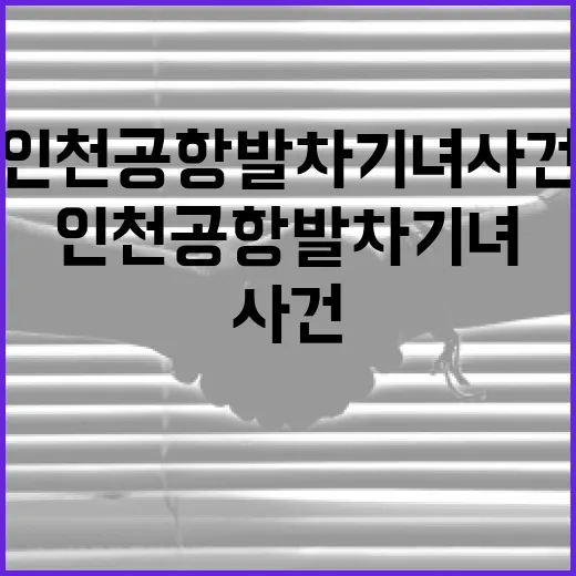 인천공항 발차기녀 사건을 이해하는 방법 - 요약