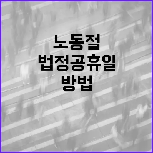 노동절을 법정공휴일로 즐기는 방법 - 요약
