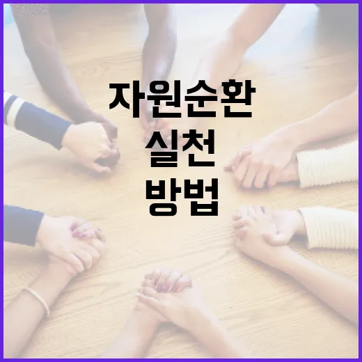 자원순환이란 무엇인지 알아보고 실천하는 방법 - 요약