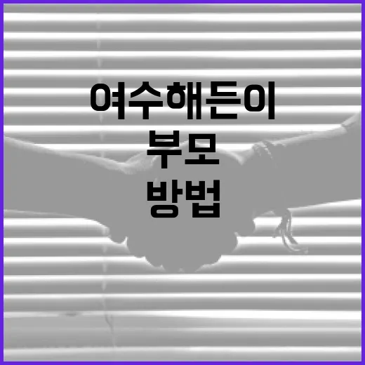 여수 해든이를 위한 부모 가이드: 아이와 함께 즐기는 방법 - 요약