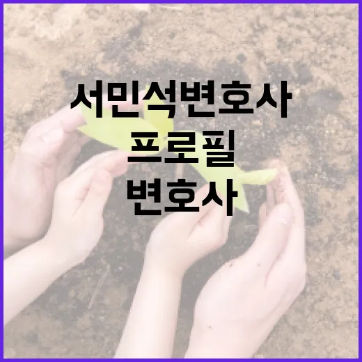 서민석 변호사의 프로필을 알아보는 방법 - 요약