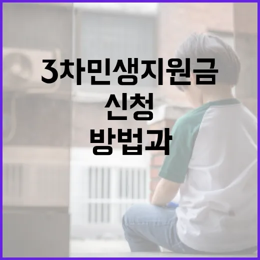 3차 민생지원금 신청하는 방법과 유용한 팁 - 요약