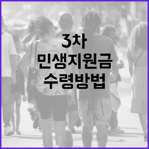 민생지원금 3차 수령 방법과 활용 팁 - 요약