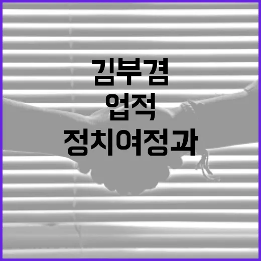 김부겸을 이해하는 방법: 그의 정치 여정과 주요 업적 - 요약