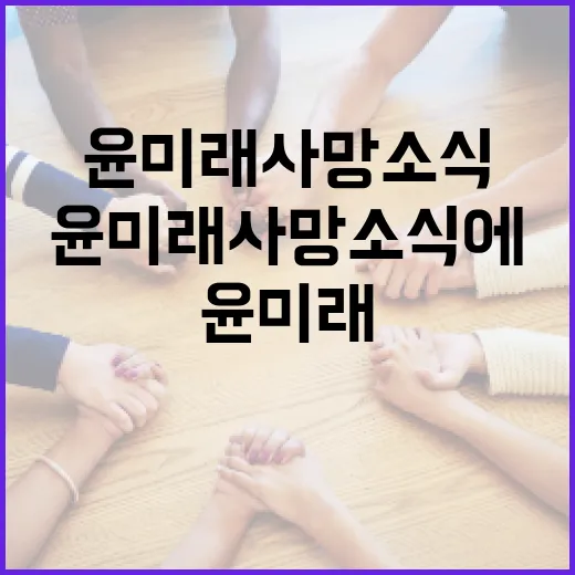 윤미래 사망 소식에 대한 오해 풀기 - 요약